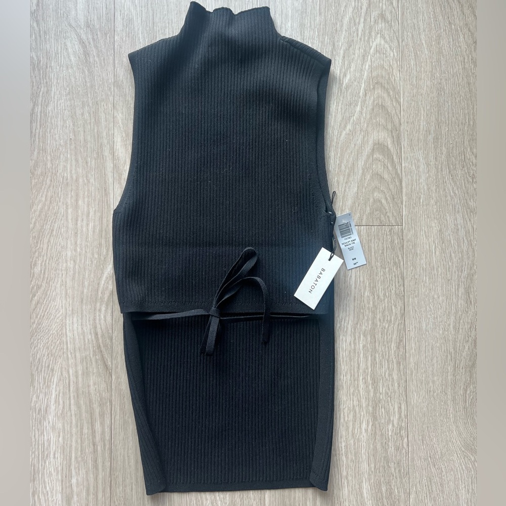 Aritzia Babaton Sculpt knit Tie back tank top - Picture 6 of 8
